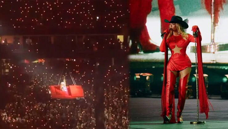 Beyonce’nin uçan arabası havada yan yattı: Şarkıcı düşmekten kıl payı kurtuldu!