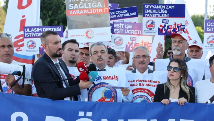 Birleşik Kamu-İş meydanlara indi: ‘Her kesim ‘Açız, hakkımızı verin’ diyorsa ülkede büyük bir sorun var demektir’