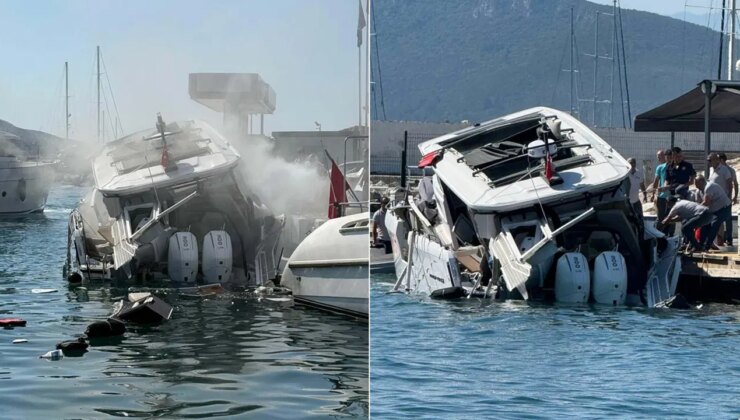 Bodrum’da teknede patlama: Yaralılar var!