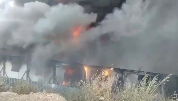 Bodrum’da yangın:   İşçilerin barındığı 30’a yakın konteyner alev aldı