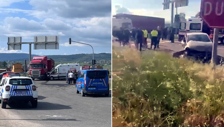 Bolu’da feci kaza: Başsavcının bulunduğu ambulans kazaya karıştı!