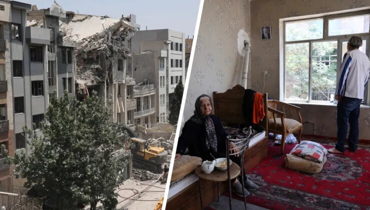 Çarpıcı kareler gündem oldu: İsrail saldırılarının ardından Tahran’daki yıkımın görüntüleri paylaşıldı