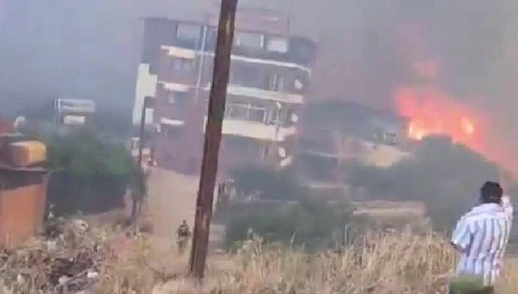 Çığlık çığlığa izlediler: Antakya’da orman yangını evlerine sıçradı
