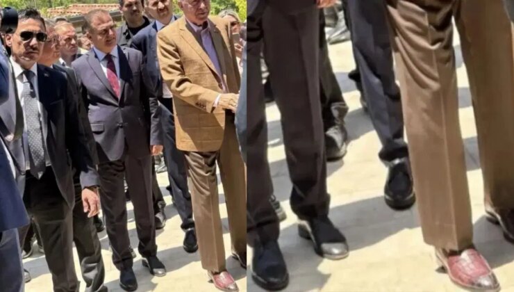 Cumhurbaşkanlığı’ndan Erdoğan’ın ayakkabısına açıklama: ‘Tamamen yerli bir üreticinin ürünü’