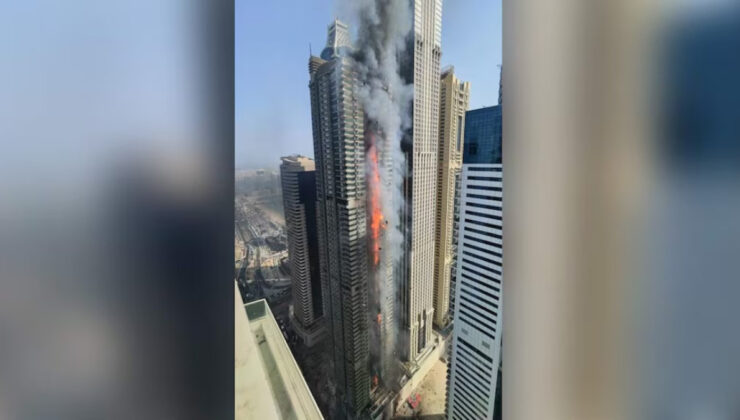 Dubai’de 67 katlı gökdelende yangın