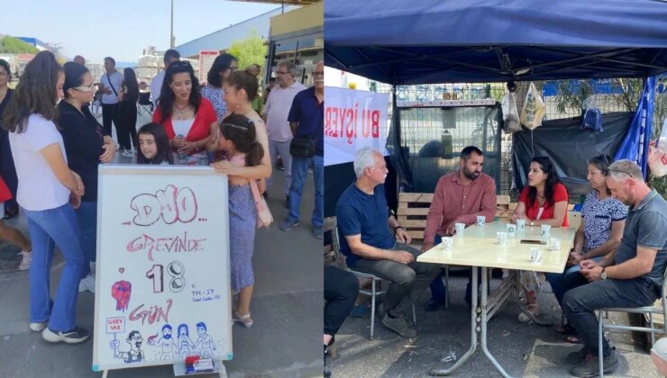 EMEP’li vekil Karaca’dan bayramda direnişlerini sürdüren petrokimya işçilerine dayanışma ziyareti