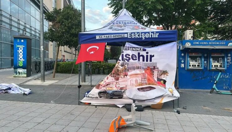 Eskişehir’de AKP standına saldırı: Gözaltına alınan şahıs tutuklandı