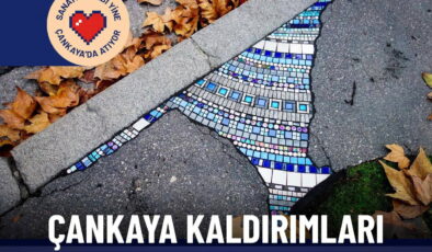 Fransız sokak sanatçısı Ememem, Çankaya kaldırımlarını mozaikle iyileştiriyor