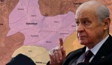 Gaziantep ve Hatay’ı Bahçeli’nin memleketine bağladı: MHP’li Osmaniye Belediye Başkanı Çenet’in haritası tepki çekti