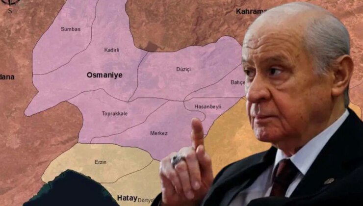 Gaziantep ve Hatay’ı Bahçeli’nin memleketine bağladı: MHP’li Osmaniye Belediye Başkanı Çenet’in haritası tepki çekti