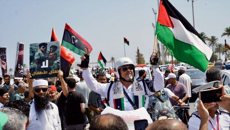 Gazze’ye ilerleyen ‘Mağrib Direniş Konvoyu’ Libya’ya ulaştı