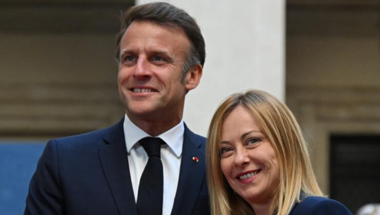 Giorgia Meloni ve Emmanuel Macron, İtalya’da görüştü