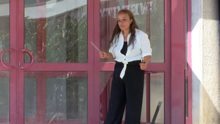 Hakkı ödenmeyen kadın işçi, kendini yakmak istedi