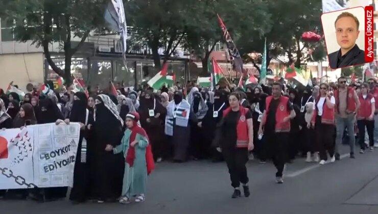 Hizbullah eyleminde kadınlar ve erkekler harem selamlık yürüdü: Türkiye’nin savaşa girmesini istediler