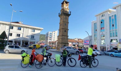 İklim değişikliğine dikkat çekmek isteyen aktivistler Yozgat’ta konakladı