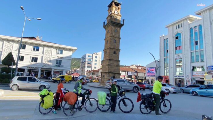 İklim değişikliğine dikkat çekmek isteyen aktivistler Yozgat’ta konakladı