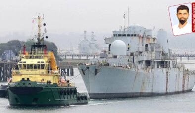 İngiltere’de de tepkilere yol açan 48 yaşındaki HMS Bristol Aliağa’ya geliyor: Zehir gemisi yolda