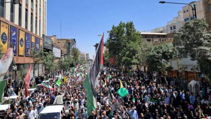 Irak’ta Sadr taraftarlarından İran’a destek gösterisi