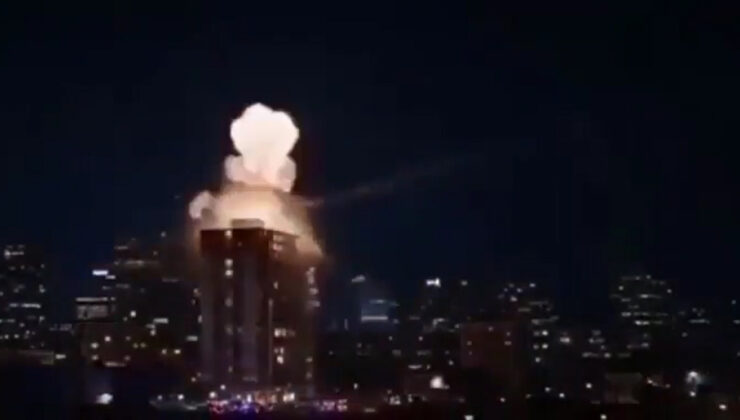 İran füzesi İsrail’in Tel Aviv şehrindeki bir binaya isabet etti