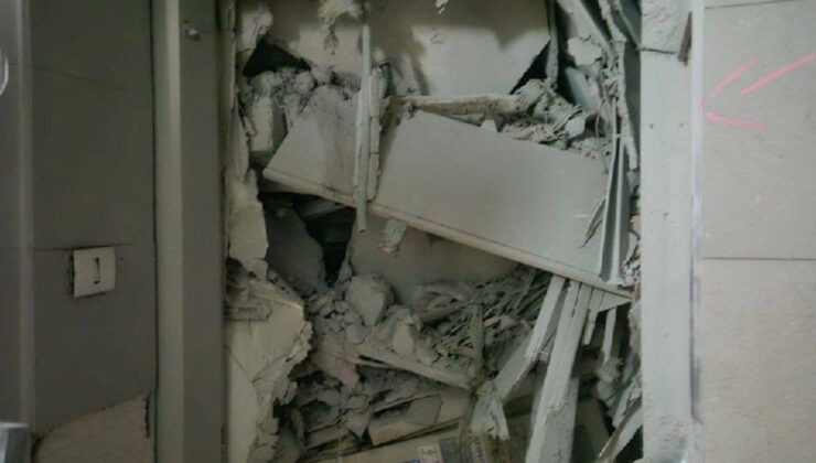 İsrail’de füzenin isabet ettiği sığınak çöktü