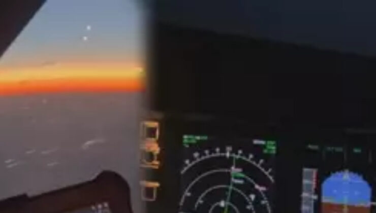 İsrail’in İran’ı vurduğu anlar Türk yolcu uçağından görüntülendi