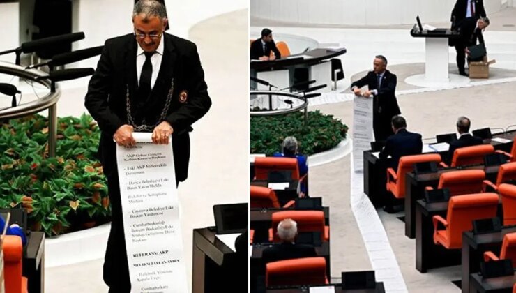 İşte kamuda çoklu maaş alanlar… CHP’li vekil, ’54 metrelik listesiyle’ kürsüye çıktı: ‘Artık yeter, çarkları kırmanın zamanı geldi!’