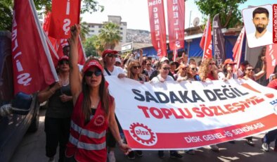 İzmir’de grev altıncı günde de sürdü, işçiler grev halayı çekti, taraflar arasında görüşme başladı: Uzlaşı masası kuruldu