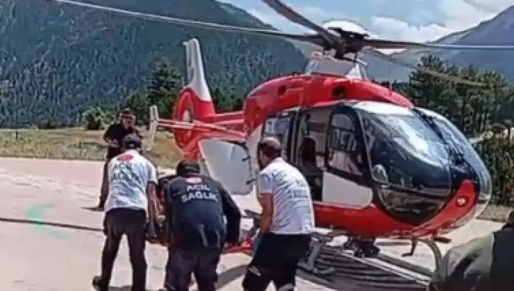 Kayseri’de facia gibi kaza! Traktör uçuruma yuvarlandı: 2’si ağır 8 yaralı