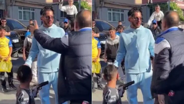 Klip çekiminde rapçinin silahını gerçek sandılar: ‘Böyle, burada olmaz!’