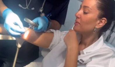 Koluna kene yapışan Pelin Akil’in korku dolu anları