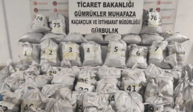 Kömüre emdirilmiş 1 ton 870 kilogram uyuşturucu ele geçirildi