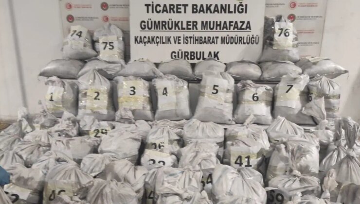 Kömüre emdirilmiş 1 ton 870 kilogram uyuşturucu ele geçirildi