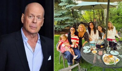 Konuşma yetisini kaybettiği söyleniyordu: Bruce Willis aile fotoğrafında yer almadı