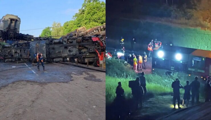 Köprü, tren üzerine çöktü: 7 ölü, 66 yaralı