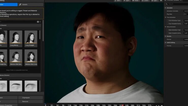 MetaHuman teknolojisine erişmek artık daha kolay