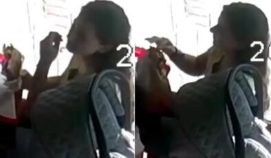 Mide bulandıran görüntüler: Kopardığı saçını tostunun içine koydu