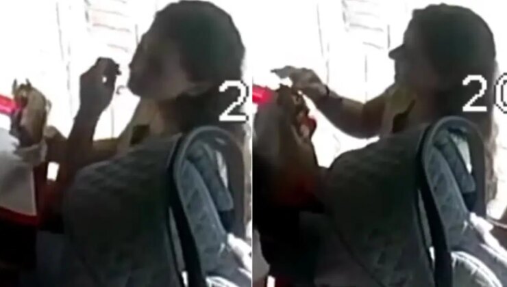 Mide bulandıran görüntüler: Kopardığı saçını tostunun içine koydu