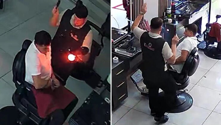 O anlar kamerada: Fön makinesi bomba gibi patladı!