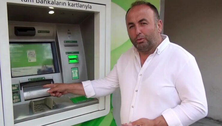 Para yatırmak için gittiği ATM’de binlerce lira para buldu