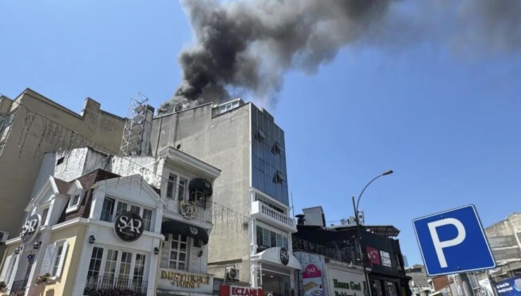 Pastane bacasında korkutan yangın!