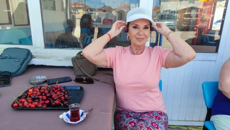 Perihan Savaş, Şarköy’de kiraz hasadına katıldı