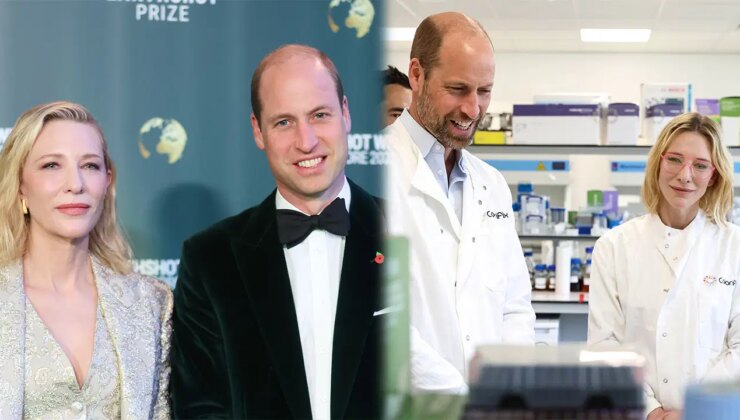 Prens William ile Cate Blanchett laboratuvarda buluştu!