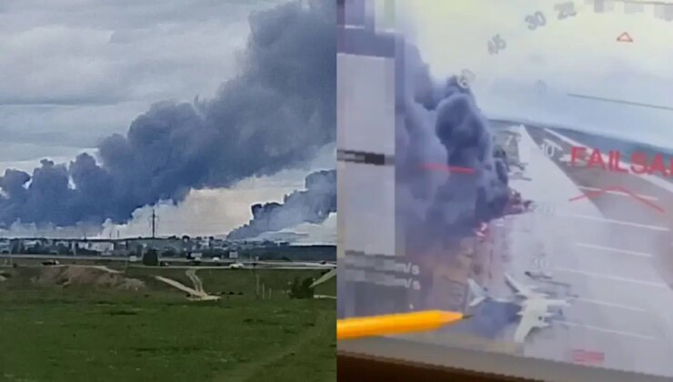 Rusya’ya kapsamlı İHA saldırısı: Hava üsleri hedef alındı, uçaklar vuruldu!