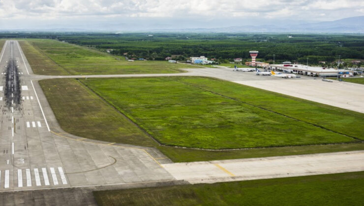 Samsun Havalimanı’nın 5 aylık yolcu trafiği yarım milyonu aştı