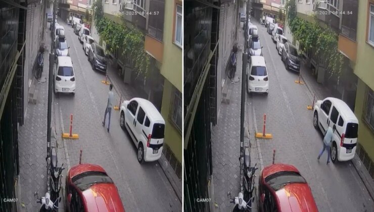 Sokak sokak dolaşıp elindeki bıçakla araçlara zarar verdi