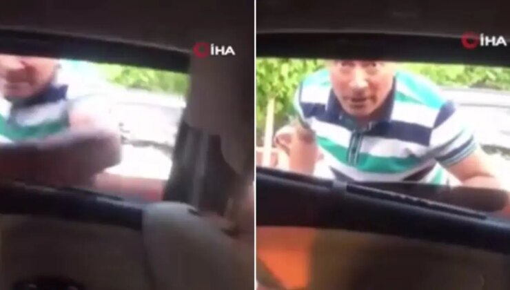 Tartıştığı kişileri baltayla tehdit etti: O anlar kamerada