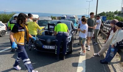 TEM’de 8 araç birbirine girdi: Kimsenin burnu bile kanamadı!