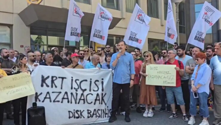 TİP Genel Başkanı Erkan Baş’tan direnişteki KRT emekçilerine ziyaret!