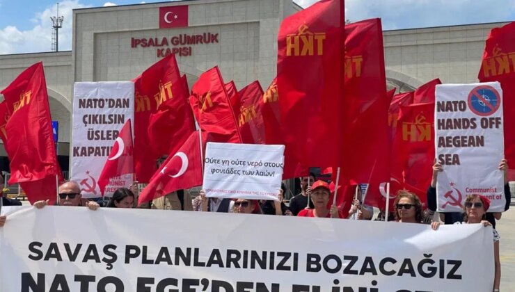 TKH’den İpsala Sınır Kapısı’nda NATO eylemi: ‘Halkların katillerine ne toprak ne de su!’