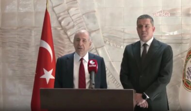 Ümit Özdağ’dan TBB’ye ziyaret… TBB Başkanı Erinç Sağkan: ‘Türkiye’nin ivedi olarak hukuk devleti çizgisine tekrar oturması gerekiyor’